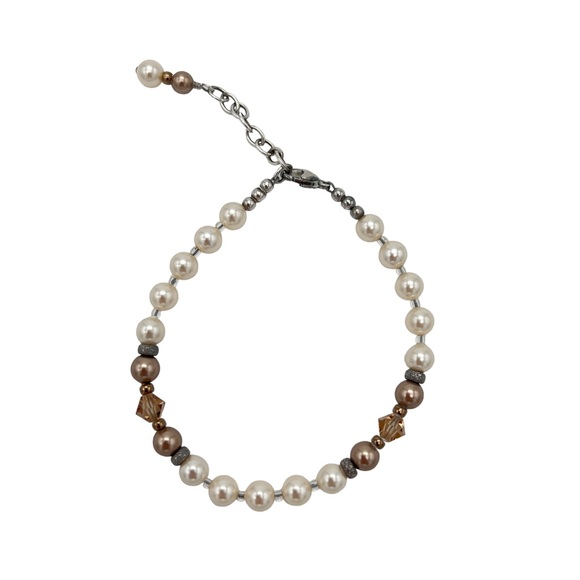 Swarovski Crystal & Pearl Bracelet - Picture 1 of 4